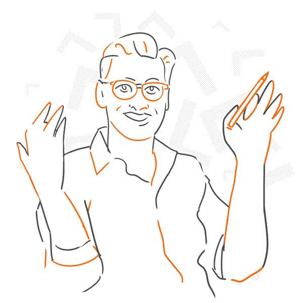 Hand-drawn character from the training set